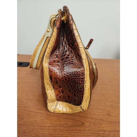 Brahmin (Jabou) Pecan Tricolor Collection shoulder bag. Excellent used condition - Picture 4 of 15